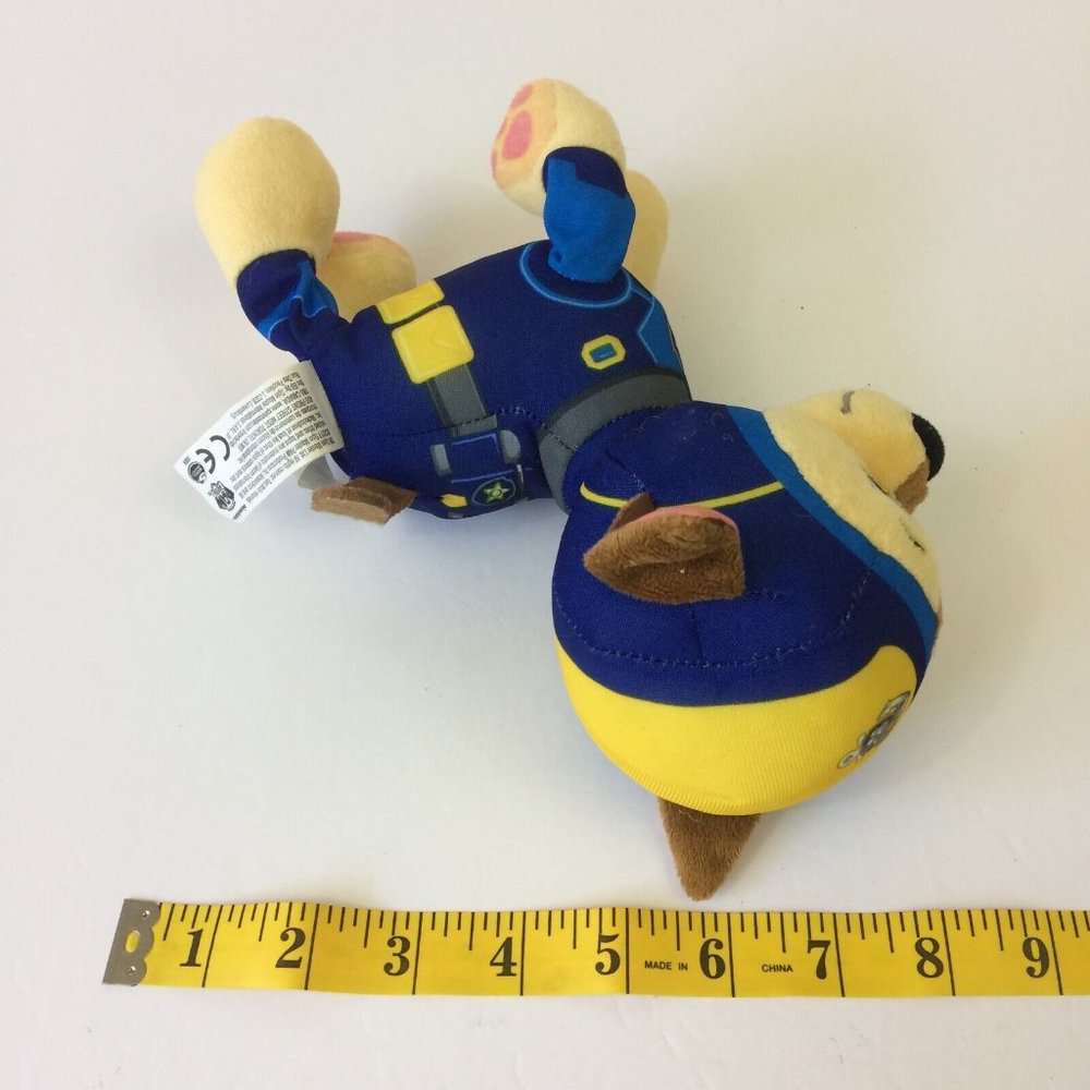 Paw Patrol Chase 8" Soft Plush Police Dog Toy Doll Stuffed Animal Nickelodeon - Picture 10 of 11